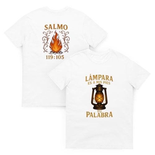 Camiseta Hombre Unisex Calidad Salmo 119:105