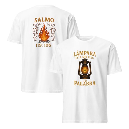 Camiseta Hombre Unisex Calidad Salmo 119:105