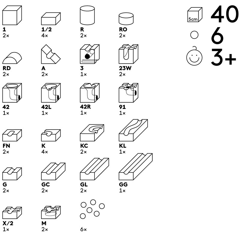 40 cubos cuboro en 22 funciones
