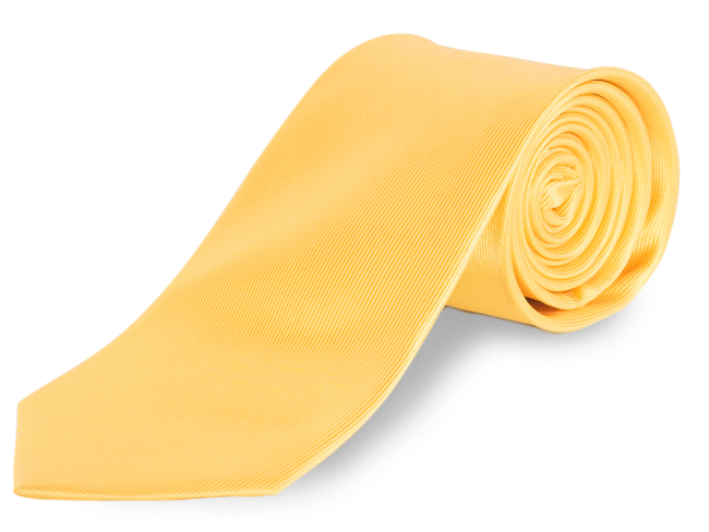 Corbata lisa amarilla