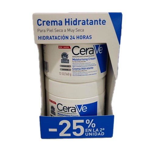 Duplo Cerave Crema hidratante 340 ml (x2)
