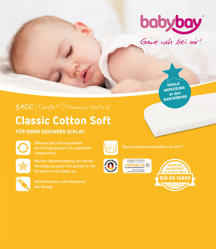 Colchón para Cuna Colecho Babybay Maxi, Boxspring y Comfort Plus