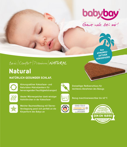 Colchón Natural para Cuna Colecho Babybay Midi y Mini