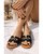 Sandalias Planas Hebilla Black 26