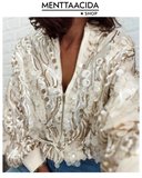 Bomber Chaqueta Lentejuelas Gold