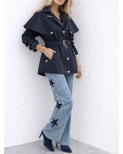 Gabardina Marino mini capa Menttaacida 