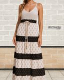 Vestido Bicolor Boho Black