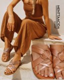 Sandalias Planas Bronce 