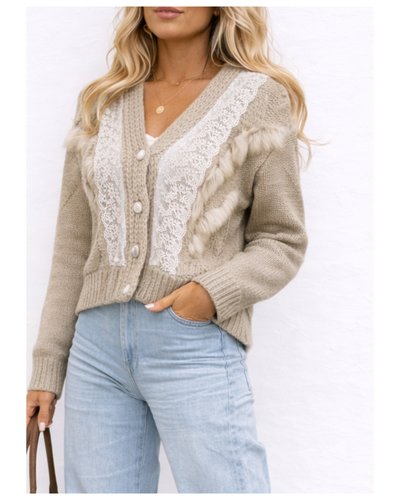 Chaqueta punto Bordada