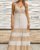 Vestido Bicolor Boho Beige
