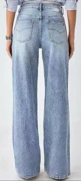 Jeans Wide Leg Denim Mentta Ácida  pantalones 