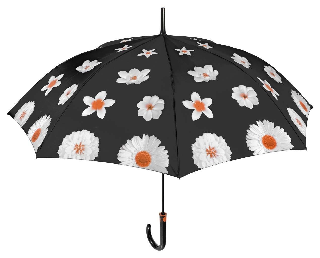 Espantar honor Anestésico Paraguas largo mujer flores blancas de Perletti - varios colores