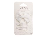 Clip pico pato lazo mariposa + 2 clips rana de Siena complementos - blanco