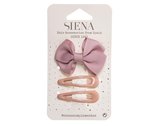 Clip pico pato lazo mariposa + 2 clips rana de Siena complementos - rosa francia