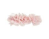 Clip pico-pato 3 flores bambula - rosa pastel