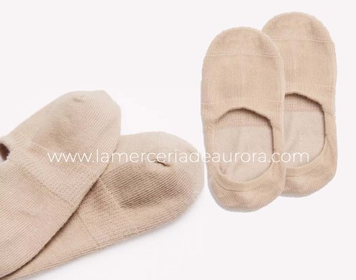 Calcetines invisibles infantiles de algodón sin costuras 42390 de Ysabel Mora