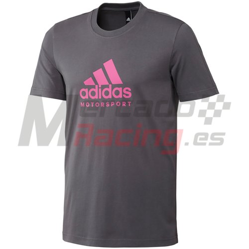 Adidas® Motorsport T-Shirt GRAPHITE/FLUO PINK