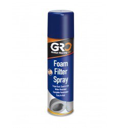 Caja 12 GRO GLOBAL Foam Filter Spray 650. Aceite para filtros de aire.