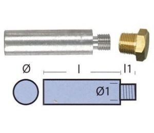 ANODO MOTOR YANMAR COMPLETO
