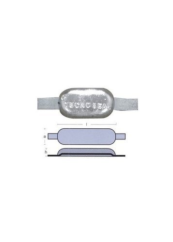 ANODO OVAL PLETINA DE ACERO INOX