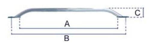 ASAS ACERO INOX. 22 mm