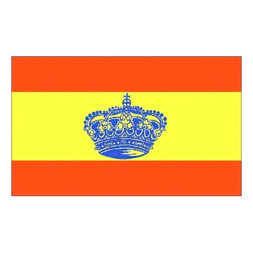 BANDERA DE ESPAÑA CON CORONA