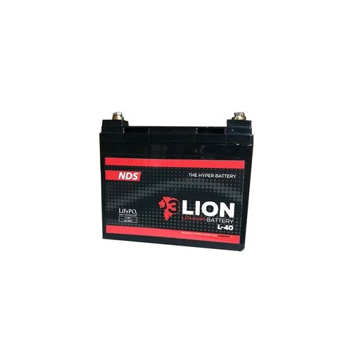 Batería de servicio 3-Lion Power L-40 de ión de litio, 40Ah, 12VCC