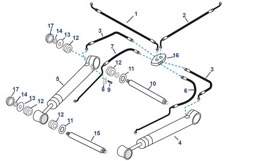 BRAZOS POWER TRIM Y MANGUERAS HIDRÁULICAS
