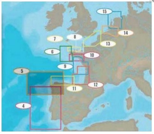 Cartografía C-MAP 4D MAX Local - La Coruña a Mimizan
