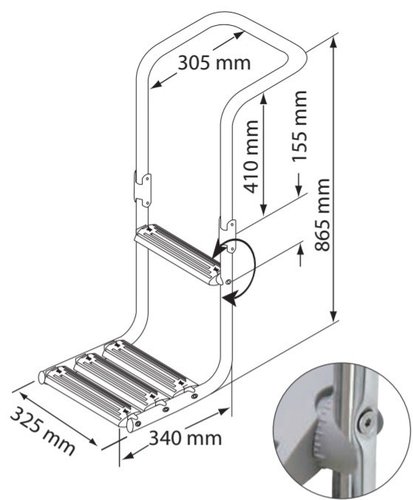 ESCALERA INMERSA EN PLATAFORMA