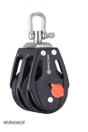 POLEA CON SEGURO ROLDANA 10 mm