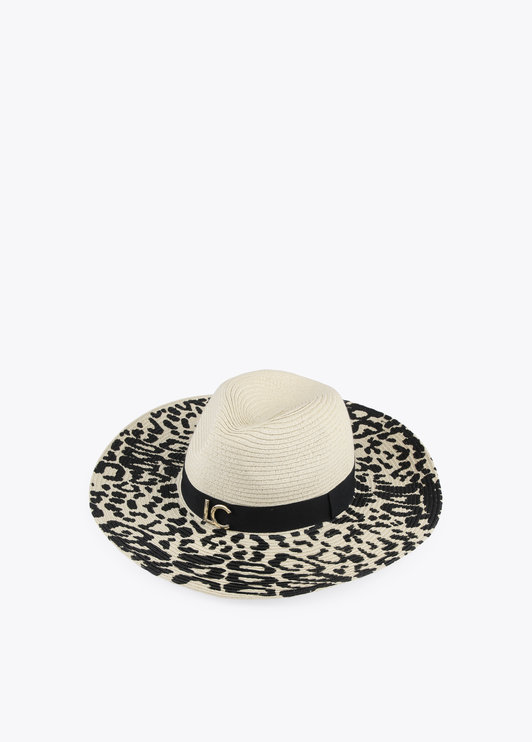 Sombrero animal print negro Lola Casademunt