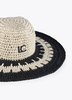 Sombrero Lola Casademunt bicolor beige y negro