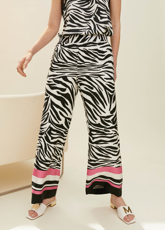 Pantalón culote zebra Lola Casademunt