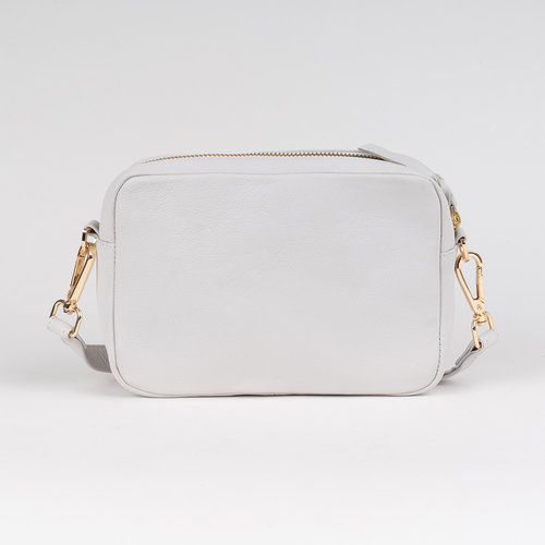 Bandolera Piel Crossbody Flecos Hielo