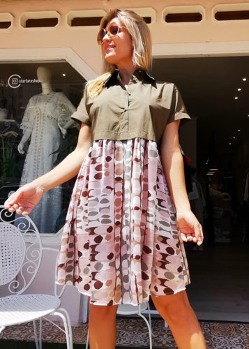 Vestido Combinado