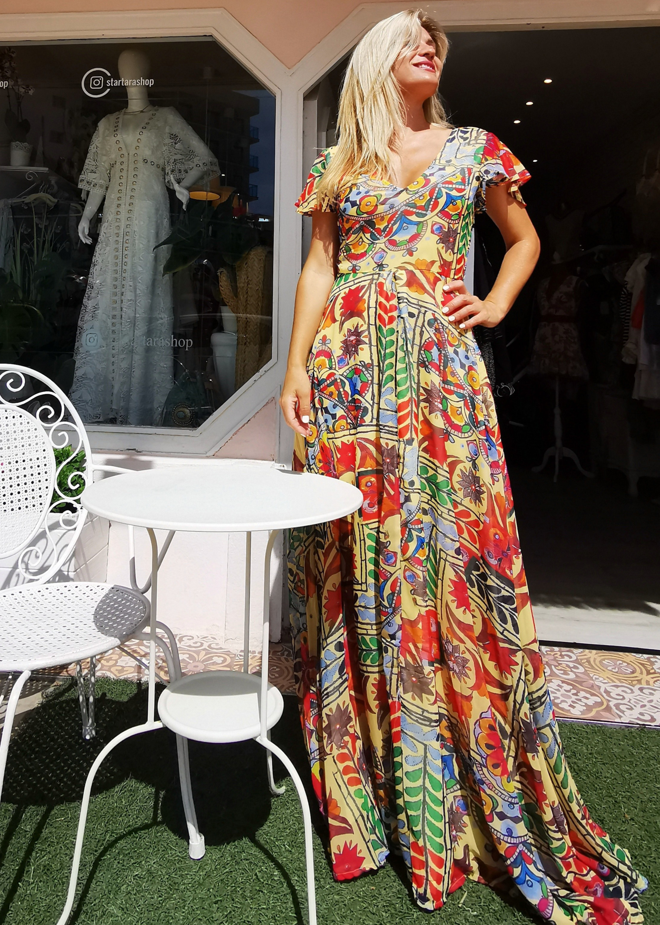 Vestido largo gasa - Stártara Shop Tienda online Boho Chic