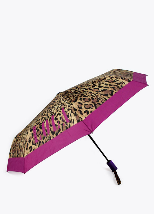 Paraguas estampado animal Lola Casademunt lila
