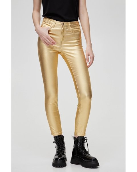 Jeans oro metalizado