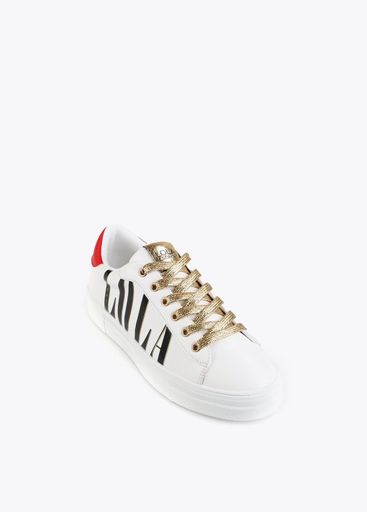 Sneakers LOLA con detalles dorados Blanco Lola Casademunt