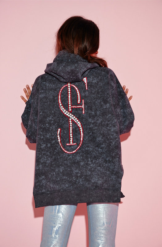 Sudadera all you need is love negra Fetiche Suances