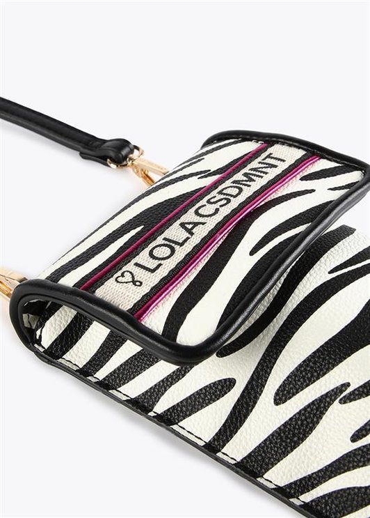 Bolsito portamovil cebra print Lola Casademunt