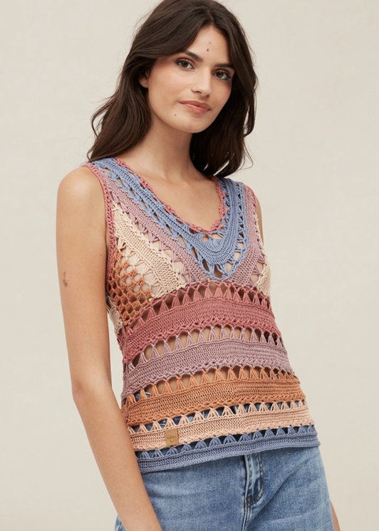 Top Crochet Colores