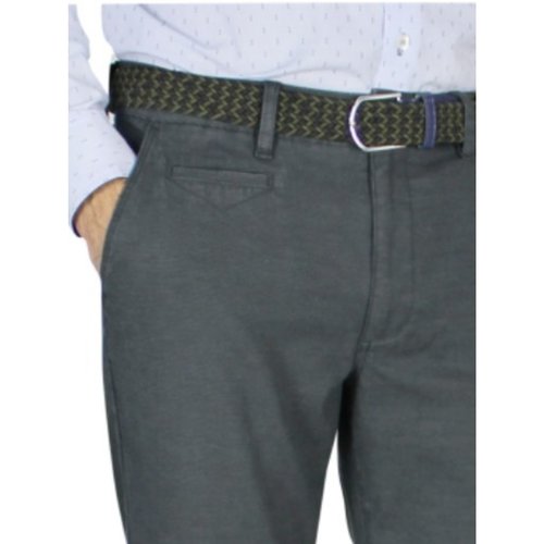 Pantalón algodón con cinturón