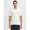 Polo liso azul blanco