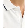Polo liso azul blanco