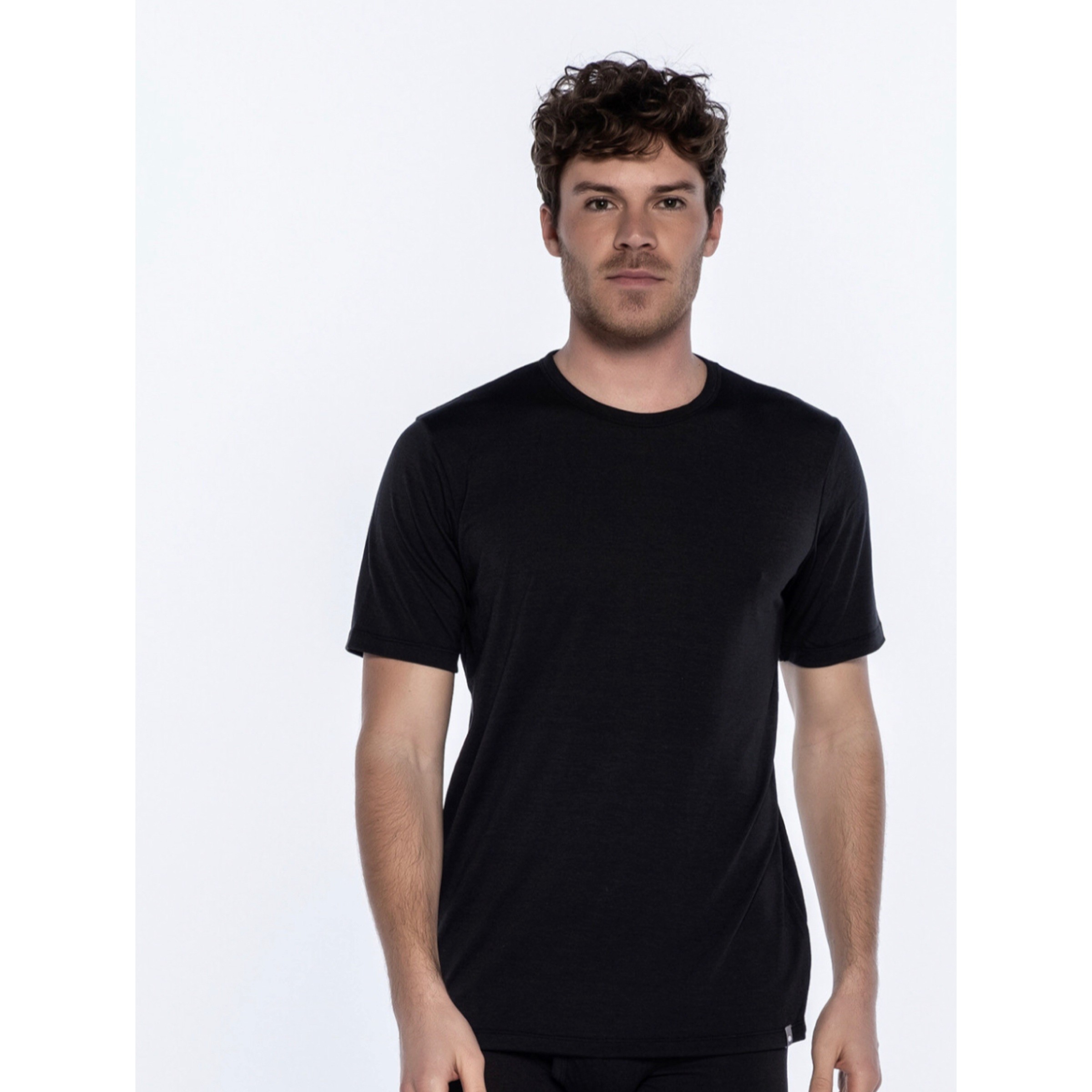 recibo Multa Violeta Camiseta negra térmica - Trade Moda Barcelona