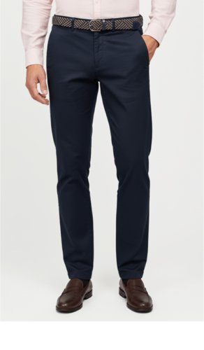 Pantalón algodón con cinturón